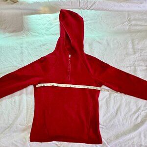 Athleta Red 1/4 zip Sweatshirt